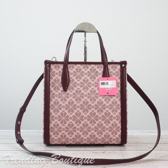 NWT Kate Spade Spade Flower Coated Canvas Infinite Medium North South Tote - Picture 8 of 12